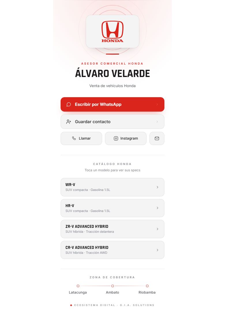 Tarjeta digital de Álvaro Velarde